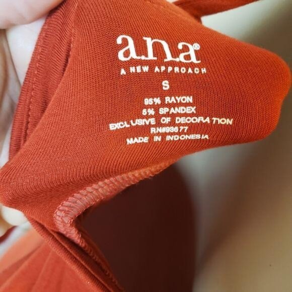 A.N.A A New Approach Red Beaded Halter Maxi Dress Size S sundress vacation beach - Picture 6 of 7